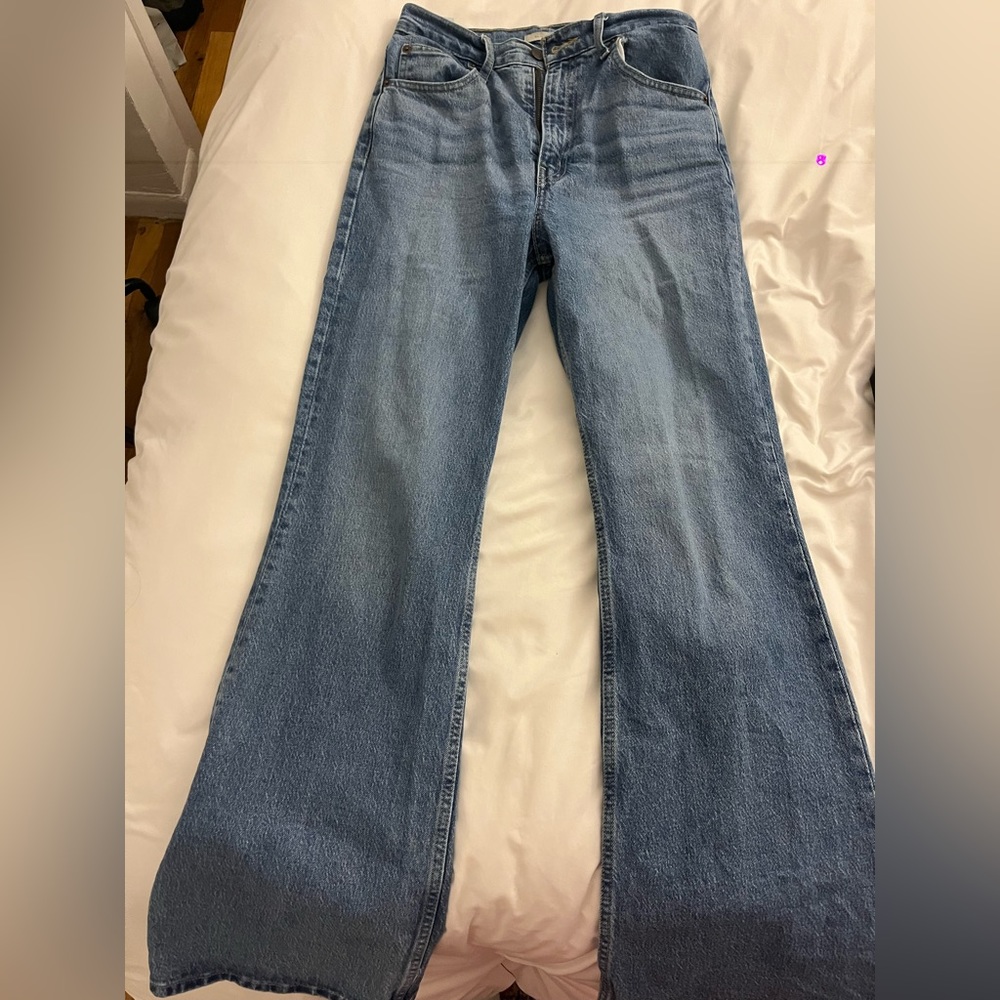 Levi’s 70s high flare jeans, gently worn, size 26
